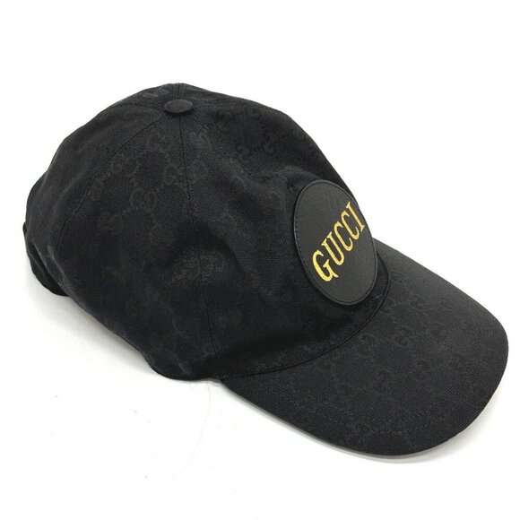 GUCCI 627114 Gucci Off The Grid GG Logo hat cap baseball cap Nylon Black/Gold main image 6